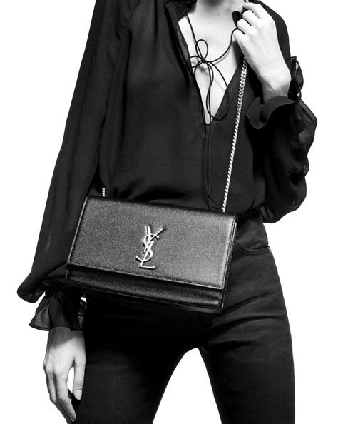 kate medium ysl grain de poudre shoulder bag|saint laurent kate medium bag.